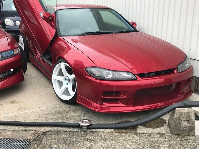 S15 Silvia Spec S Gullwing 5mt Wide Fender Quick Steering Boss Upgarage Suspension Gp Sports Muffler シルビア スペックｓ ガルウィング ｅｔｃ ｈｉｄ キャンディレッド 日産 中古車 日産 車中古車紹介 Jdm Nissan Used Car